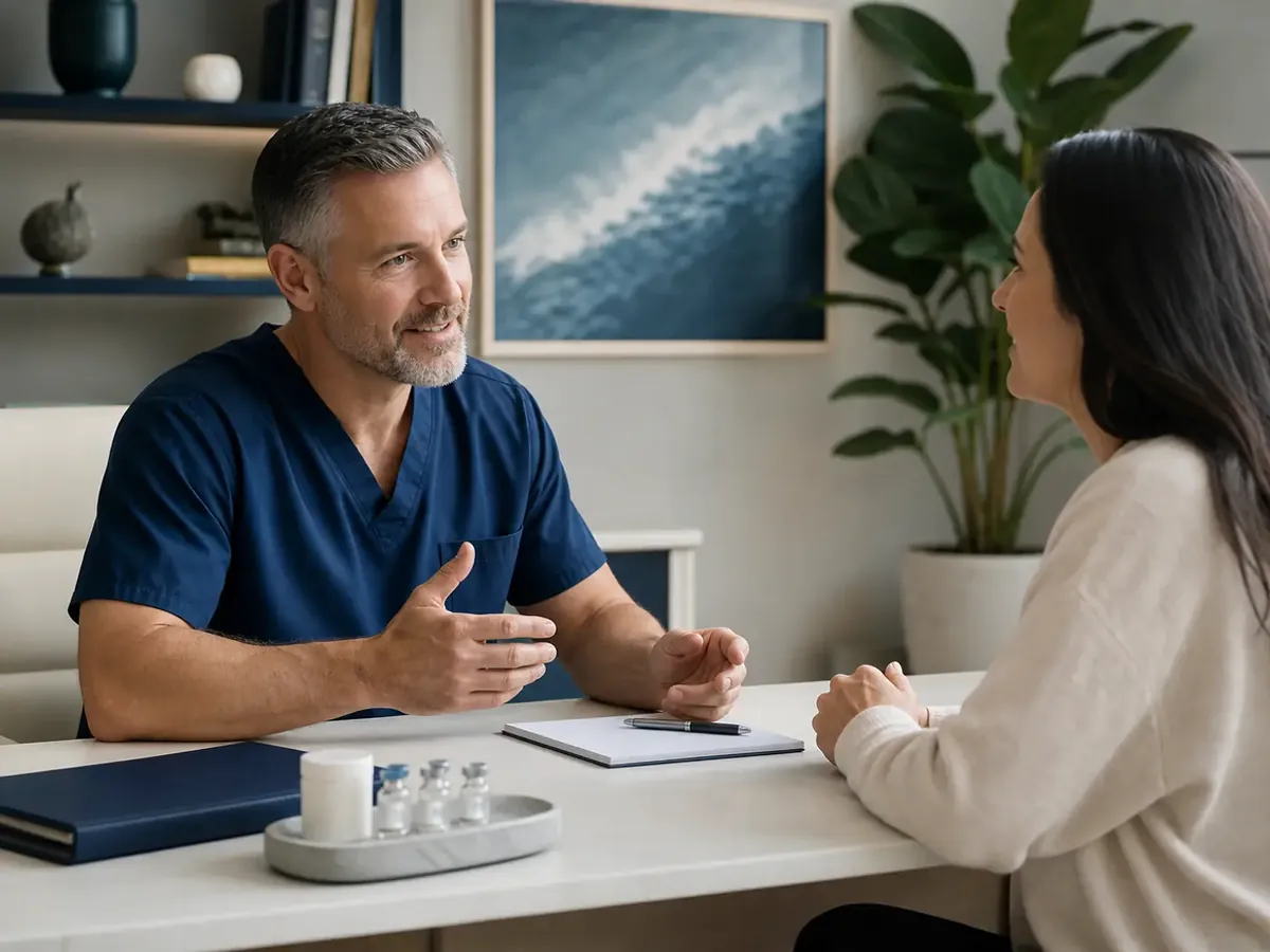 Clinician-prescribed peptide therapy setting